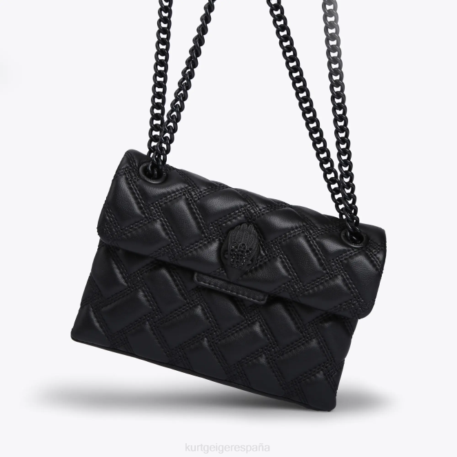 Kurt Geiger mujer londres mini kensington empapar 2LPR41 | bolsas negro